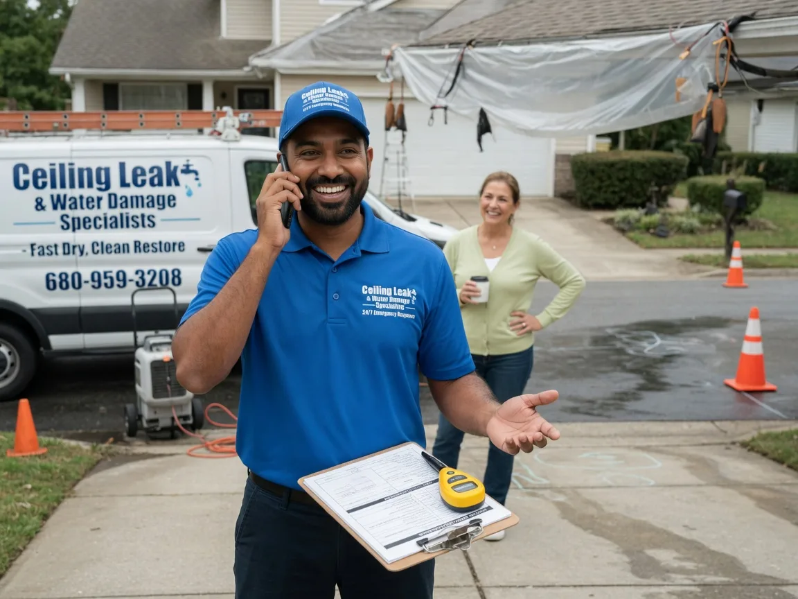 Ceiling Leak Cleanup Harper, TX FAQs